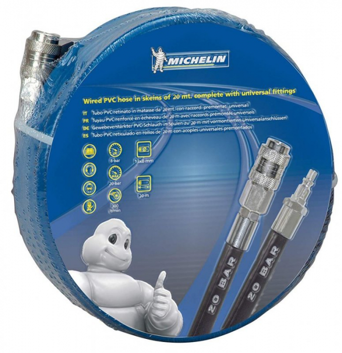 Pachet compresor Stager HM3100V 3CP, 100L,10 bar cu masina de tencuit pereti Detoolz si furtun Michelin 20 m [4]