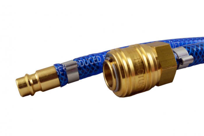 Furtun de presiune fitt 20 m 15 bar 9x14 mm, cuple rapide, 3 straturi PVC si insertie textila [2]
