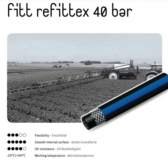 Furtun de presiune fitt refittex 40 bar 12 mm [2]
