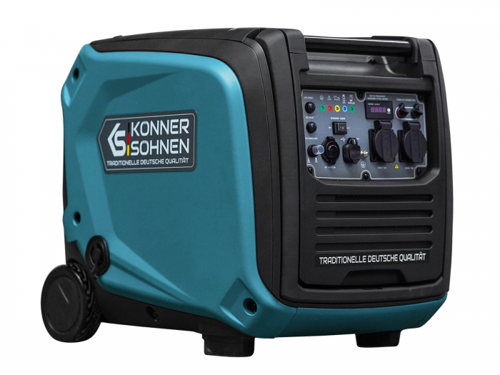 Generator benzina/GPL inverter Konner&Sohnen KS 4000iEG S, monofazat, portabil, 4.0 kW, 7.5 cp, pornire manuala/electrica, 230 V, motor Euro V, bobinaj cupru, mod ECO [7]