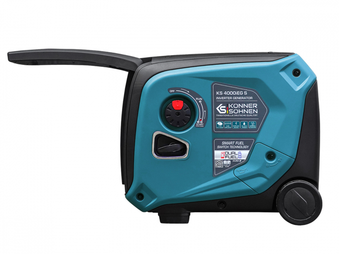 Generator benzina/GPL inverter Konner&Sohnen KS 4000iEG S, monofazat, portabil, 4.0 kW, 7.5 cp, pornire manuala/electrica, 230 V, motor Euro V, bobinaj cupru, mod ECO [4]