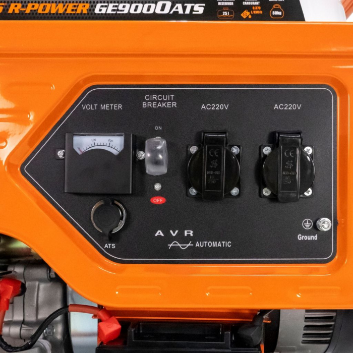 Generator curent RURIS R-Power GE9000 ATS monofazat 7,5 kw, benzina, pornire electrica, cu automatizare [10]