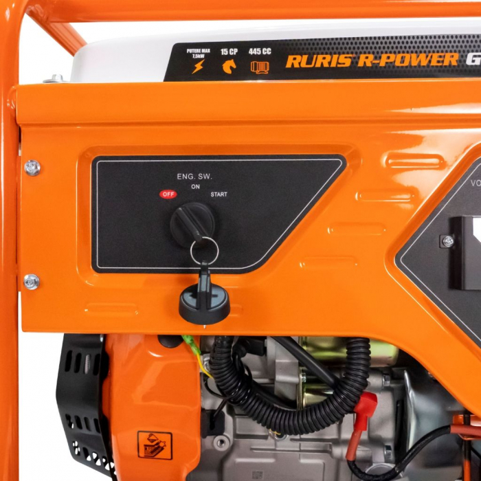 Generator curent RURIS R-Power GE9000 ATS monofazat 7,5 kw, benzina, pornire electrica, cu automatizare [11]