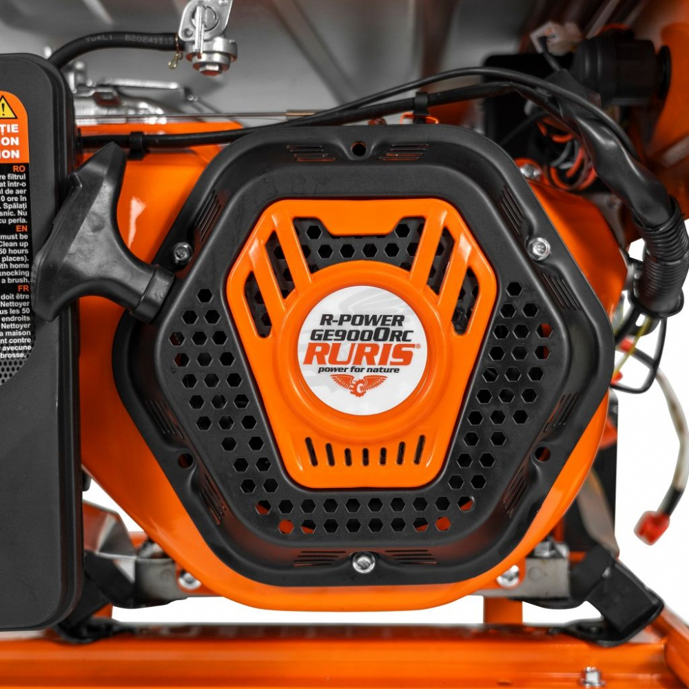 Generator curent R-Power GE 9000 RC ATS trifazat 7,5 kw, benzina, pornire electrica, telecomanda cu automatizare [7]
