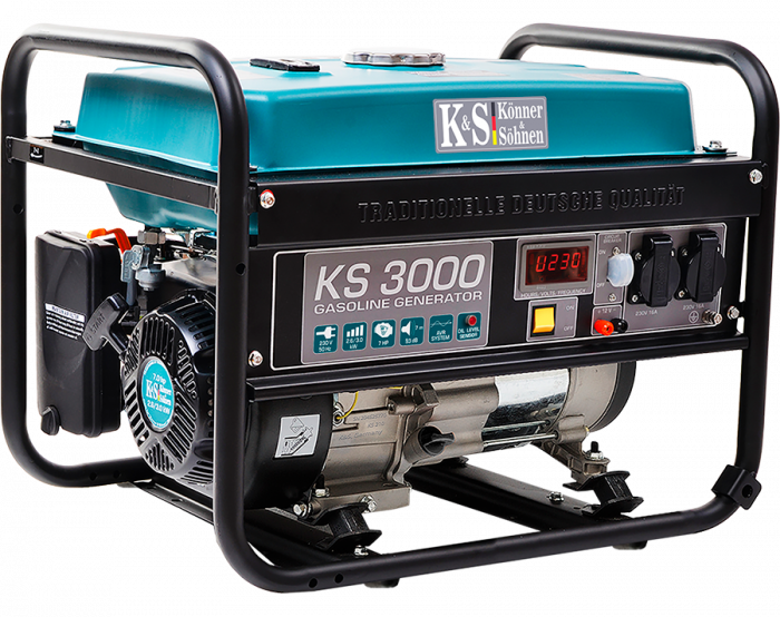 Generator de curent pe benzina Konner & Sohnen KS 3000, 3.0 kW, benzina, 7.0 CP, monofazat, AVR, bobinaj cupru [2]