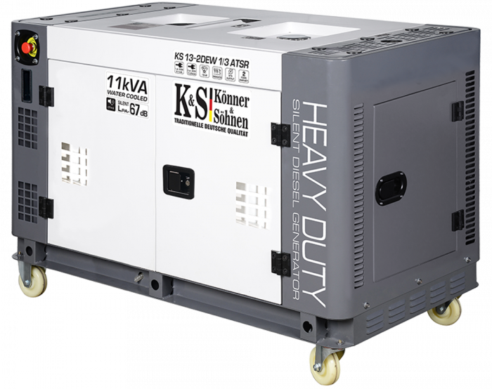 Generator de curent diesel Konner & Sohnen KS 13-2DEW 1/3 ATSR, 11.25kWA, monofazat/trifazat, Diesel, 18CP, insonorizat [2]