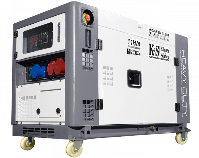 Generator de curent diesel Konner & Sohnen KS 13-2DEW 1/3 ATSR, 11.25kWA, monofazat/trifazat, Diesel, 18CP, insonorizat [3]