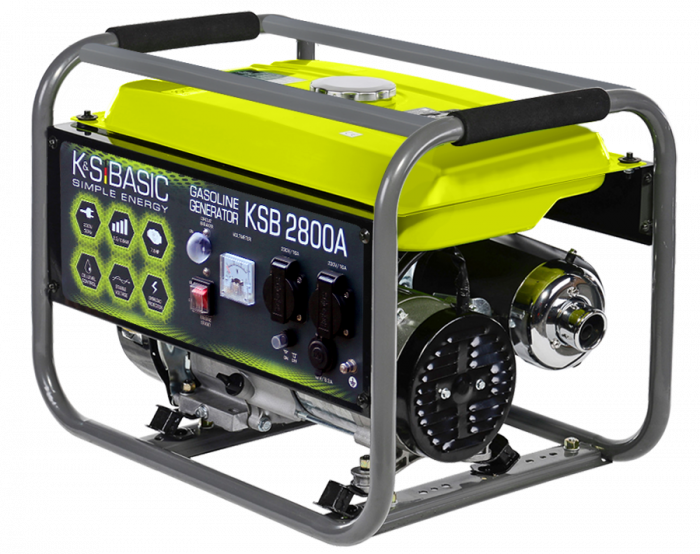Generator de curent pe benzina Konner & Sohnen Basic KSB 2800A, 2.8kW, benzina, 6.5 CP, monofazat, AVR, bobinaj aluminiu [3]