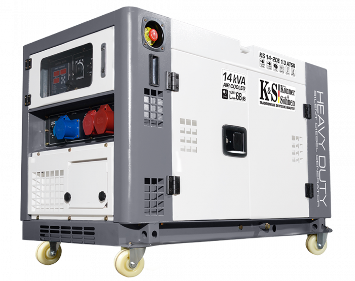 Generator de curent diesel Konner & Sohnen KS 14-2DE 1/3 ATSR, 14kW, Diesel, monofazat/trifazat, 21CP, insonorizat [4]