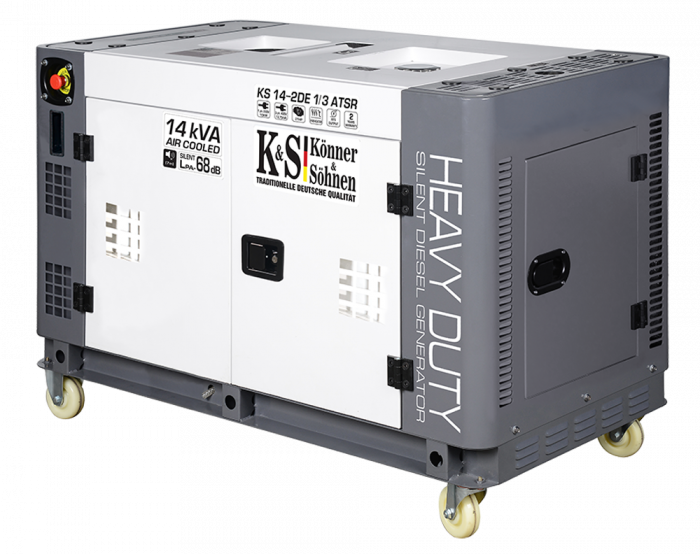 Generator de curent diesel Konner & Sohnen KS 14-2DE 1/3 ATSR, 14kW, Diesel, monofazat/trifazat, 21CP, insonorizat [3]