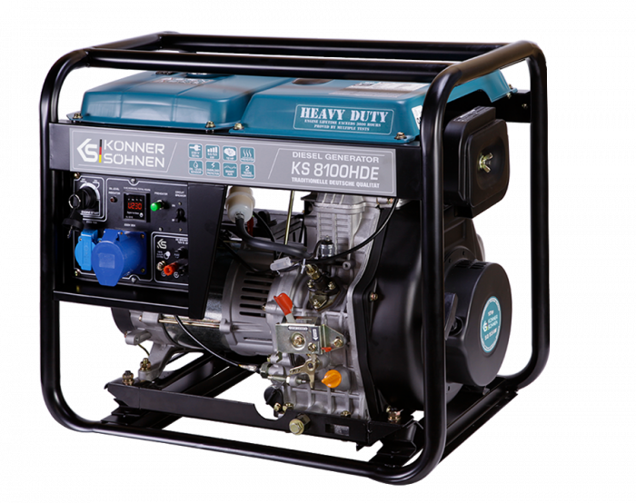 Generator de curent diesel Konner & Sohnen  KS 8100HDE, 6.5kW, Euro 5, monofazat, AVR, 14CP [4]