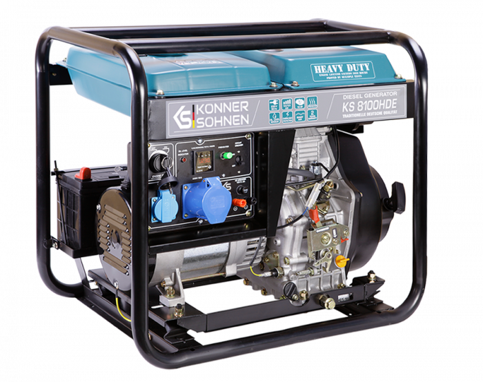 Generator de curent diesel Konner & Sohnen  KS 8100HDE, 6.5kW, Euro 5, monofazat, AVR, 14CP [5]