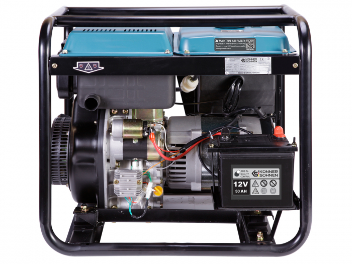 Generator de curent diesel Konner & Sohnen KS 8100HDE-1/3 ATSR, 6.5kW, Diesel Euro 5, monofazat/trifazat, VTS, AVR, 14CP [4]