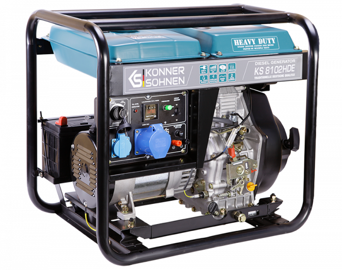 Generator de curent diesel Konner & Sohnen KS 8102HDE, 6.5kW, Diesel Euro 2, monofazat, AVR, 14CP [5]