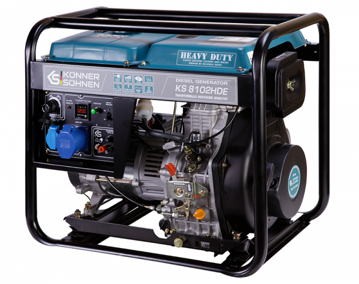 Generator de curent diesel Konner & Sohnen KS 8102HDE, 6.5kW, Diesel Euro 2, monofazat, AVR, 14CP [4]
