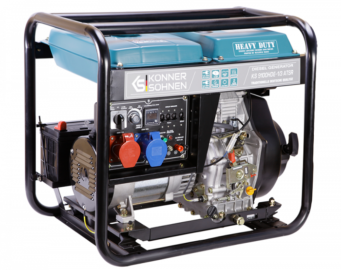 Generator de curent diesel Konner & Sohnen KS 9100HDE-1/3 ATSR, 7.5kW, Diesel Euro 5, monofazat/trifazat, 18CP [3]