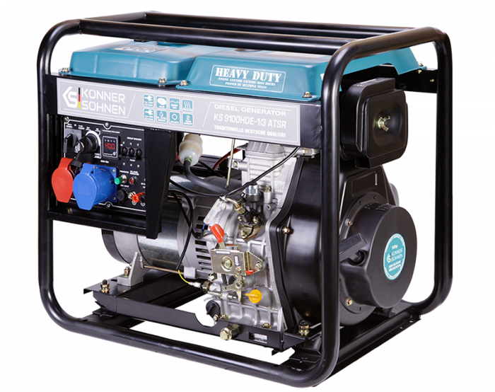 Generator de curent diesel Konner & Sohnen KS 9100HDE-1/3 ATSR, 7.5kW, Diesel Euro 5, monofazat/trifazat, 18CP [2]