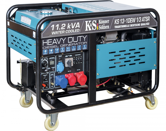 Generator de curent diesel Konner & Sohnen KS 13-1DEW 1/3 ATSR, 11.25kWA, Diesel, monofazat/trifazat, 18CP, ATSR [3]