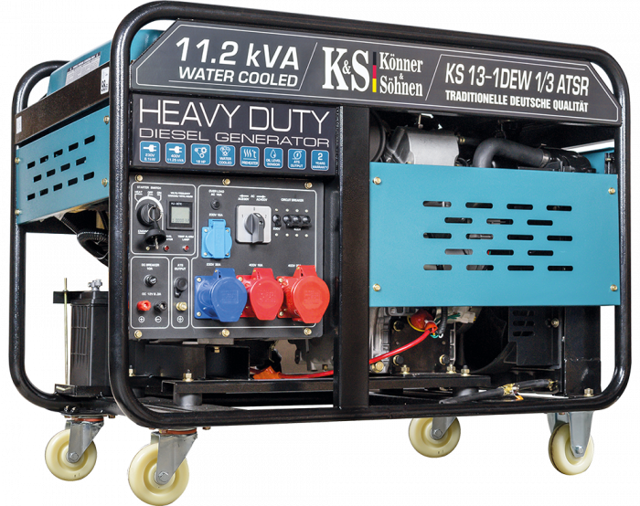 Generator de curent diesel Konner & Sohnen KS 13-1DEW 1/3 ATSR, 11.25kWA, Diesel, monofazat/trifazat, 18CP, ATSR [2]