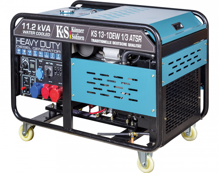 Generator de curent diesel Konner & Sohnen KS 13-1DEW 1/3 ATSR, 11.25kWA, Diesel, monofazat/trifazat, 18CP, ATSR [4]