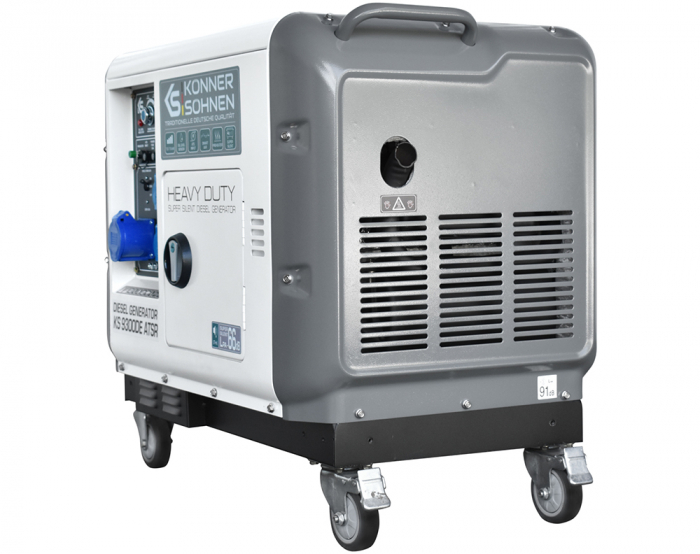 Generator de curent diesel Konner & Sohnen KS 9300DE ATSR SUPER SILENT, 230, max. 7.5kW, motor Diesel 18CP, insonorizat, EURO 5 [4]