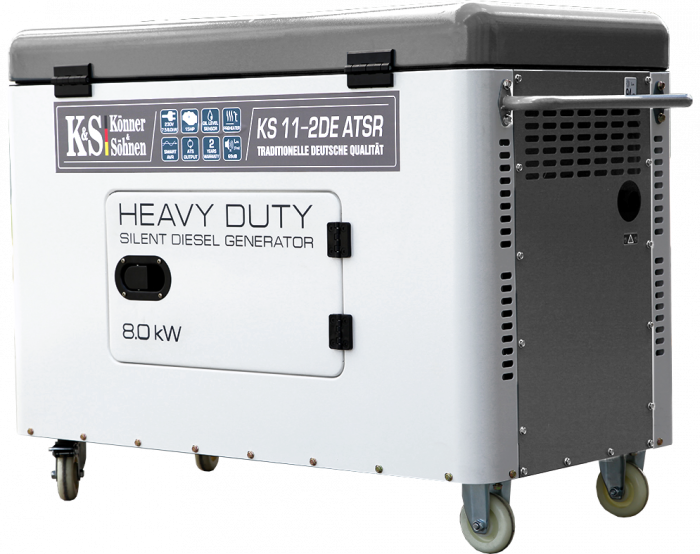 Generator de curent diesel Konner & Sohnen KS 11-2DE ATSR, 8kW, Diesel, monofazat, insonorizat, 15CP [3]