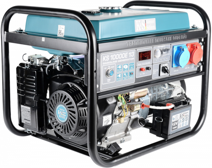 Generator de curent pe benzina Konner & Sohnen KS 10000E 1/3, 8.0 kW, benzina, 18 CP, monofazat / trifazat, AVR, bobinaj cupru, pornire electrica [5]