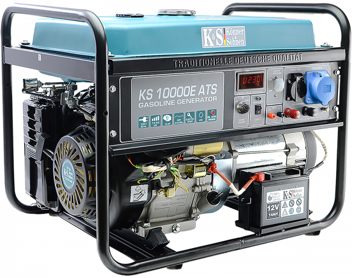 Generator de curent pe benzina Konner & Sohnen KS 10000E ATS, 8.0 kW, benzina, 18 CP, monofazat, AVR, bobinaj cupru, pornire electrica, automatizare inclusa [2]