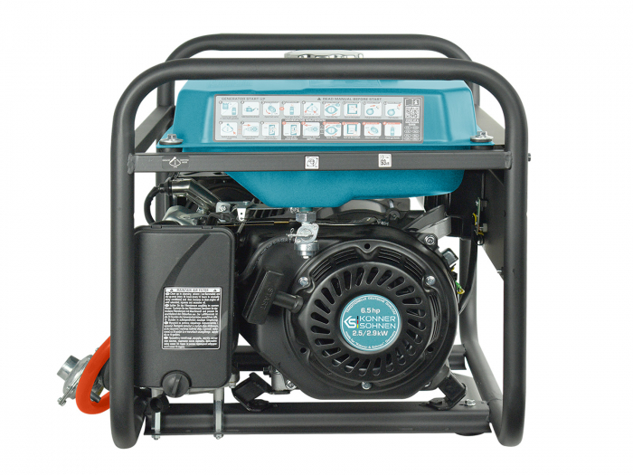 Generator de curent pe gaz / benzina Konner & Sohnen KS 2900G, 2.9 kW, benzina, 6.5 CP, monofazat, AVR, bobinaj cupru [7]