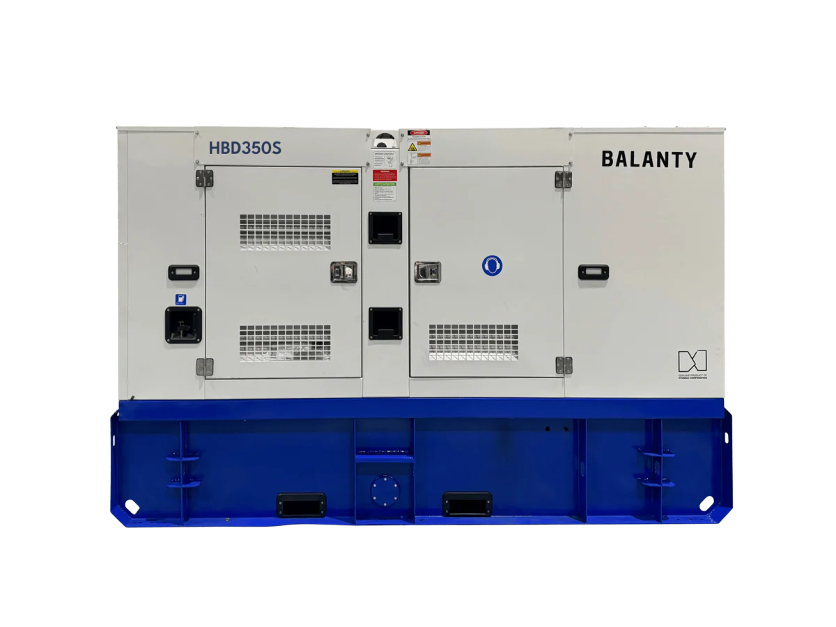 Generator de curent trifazat cu motor diesel Balanty by Hyundai HBD352S, 1500 RPM, insonorizat, rezervor 520 L, 282 kw, 350 KVA [1]