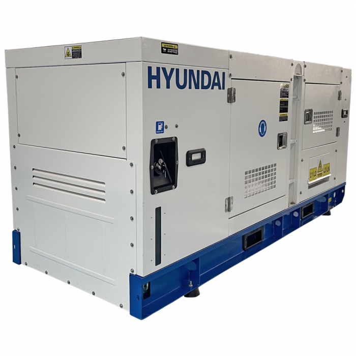 Generator de curent trifazat cu motor diesel HYUNDAI DHY90L, 1500 RPM, insonorizat, rezervor 260 L, 79 kW, 90 KVA [3]