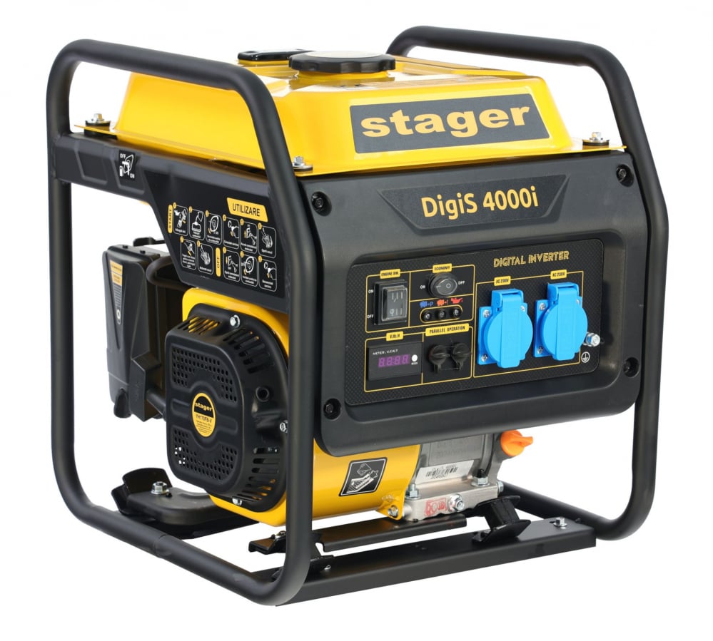 Generator digital invertor Stager DigiS 4000i G2 5160000002 4kW, monofazat, benzina, bobinaj cupru, mod eco [1]