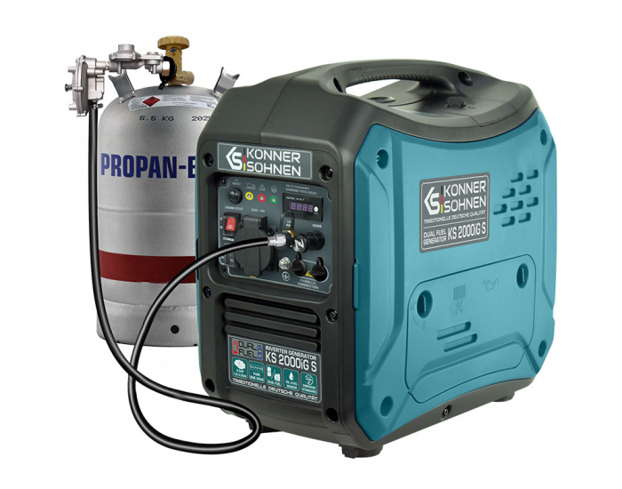 Generator digital monofazat Konner & Sohnen KS 2000iG S, 2 kW, benzina/GPL, 2.5CP, silentios [9]