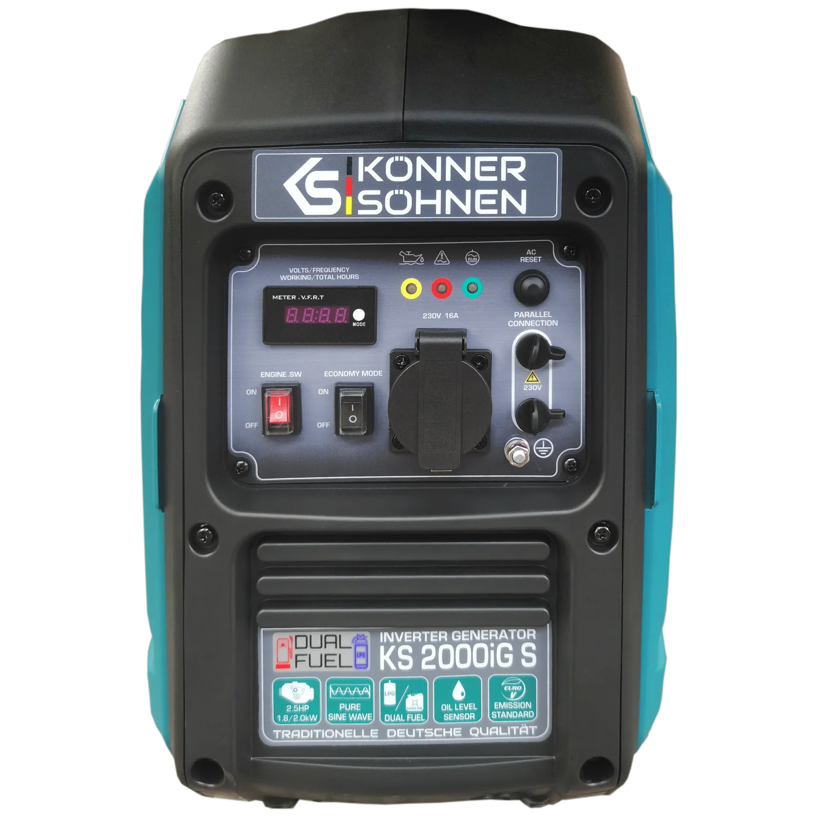 Generator digital monofazat Konner & Sohnen KS 2000iG S, 2 kW, benzina/GPL, 2.5CP, silentios [2]