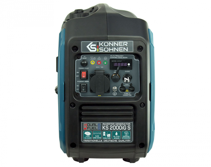 Generator digital monofazat Konner & Sohnen KS 2000iG S, 2 kW, benzina/GPL, 2.5CP, silentios [2]