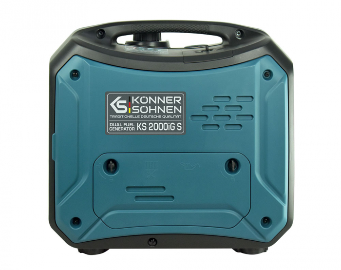 Generator digital monofazat Konner & Sohnen KS 2000iG S, 2 kW, benzina/GPL, 2.5CP, silentios [5]