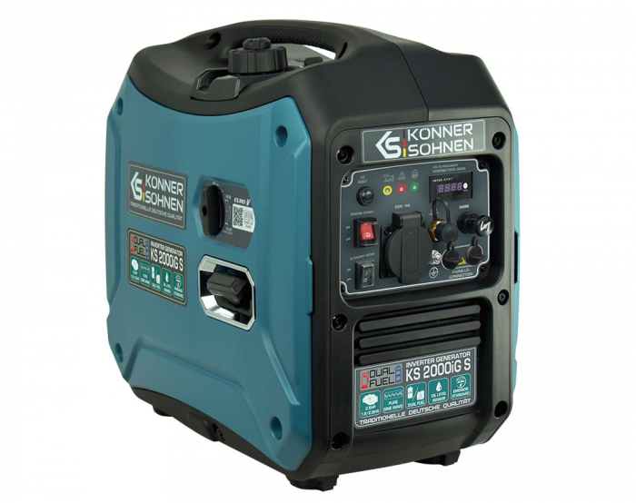Generator digital monofazat Konner & Sohnen KS 2000iG S, 2 kW, benzina/GPL, 2.5CP, silentios [3]