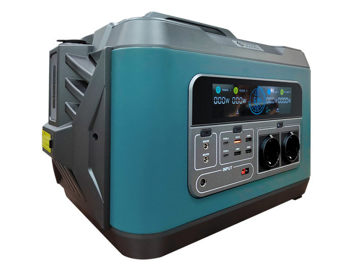 Statie de alimentare portabila KS 3000PS-FC, 6000 W putere maxima, 3000 W putere nominala., 3200 Wh, 125 Аh, 25.6 V, 2 x Schuko 230 V [2]