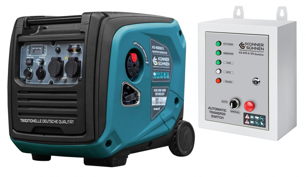 Generator digital monofazat Konner & Sohnen KS 4000iE S ATSR, 4.0 kW, benzina, 7.5CP, silentios + ATS [1]