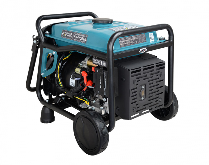 Generator hibrid inverter Konner & Sohnen KS 4100iEG, 4.0 kW, 7.5 cp, gaz/benzina, pornire electrica, motor EURO 5, bobinaj cupru [6]
