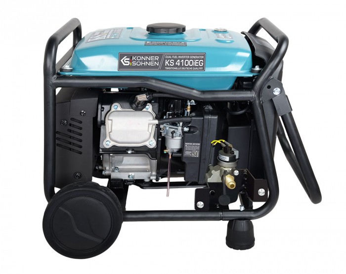 Generator hibrid inverter Konner & Sohnen KS 4100iEG, 4.0 kW, 7.5 cp, gaz/benzina, pornire electrica, motor EURO 5, bobinaj cupru [3]