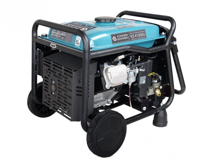 Generator hibrid inverter Konner & Sohnen KS 4100iEG, 4.0 kW, 7.5 cp, gaz/benzina, pornire electrica, motor EURO 5, bobinaj cupru [4]