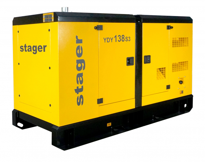 Generator insonorizat diesel Stager YDY138S3 1158000138S3, trifazat 125kVA, 180A, 1500rpm [3]