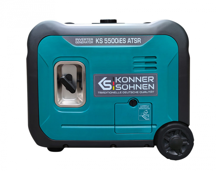 Generator invertor Könner & Söhnen KS 5500iES ATSR, 5.5 kW, benzina, 9.5 cp, 1х16А, 1х32А, motor KS 330i, consum redus, LED display [2]