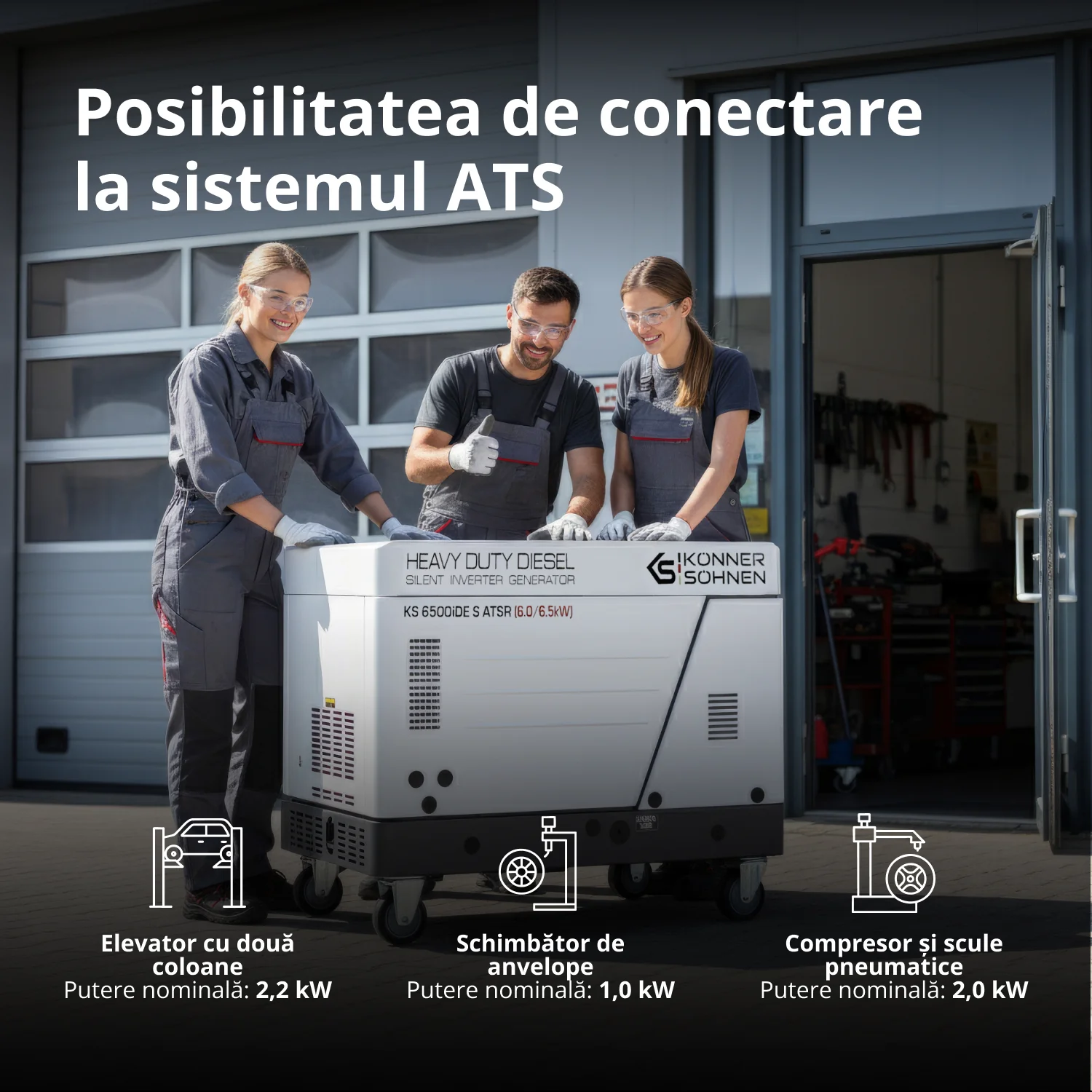 Generator invertor diesel în carcasă insonorizată Konner & Sohnen KS 6500iDE S ATSR [16]