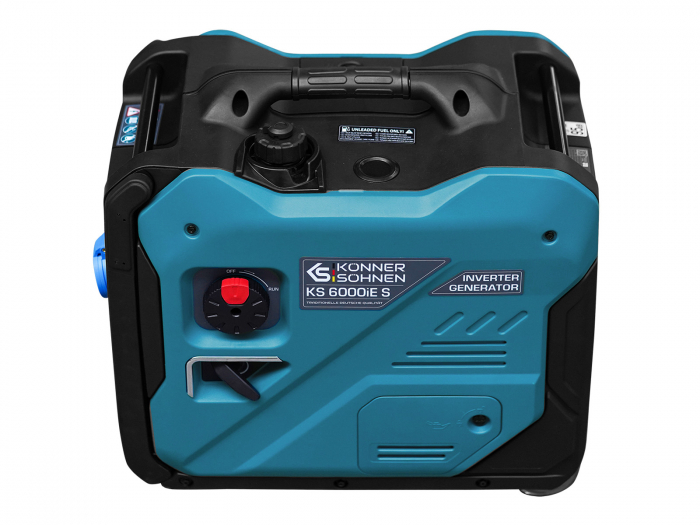Generator invertor Konner & Sohnen KS 6000iE S ATSR, 5.5 kW, benzina, 7.5 cp, 1х16А, 1х32А, motor KS 240i, consum redus, LED display [8]