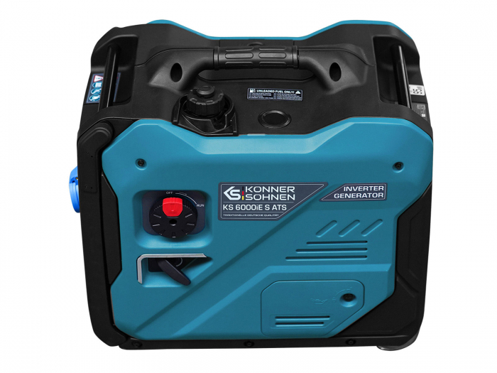 Generator invertor Konner & Sohnen KS 6000iE S ATS, 5.5 kW, automatizare incorporata, benzina, 7.5 cp, 1х16А, 1х32А, motor KS 240i, consum redus, LED display [9]