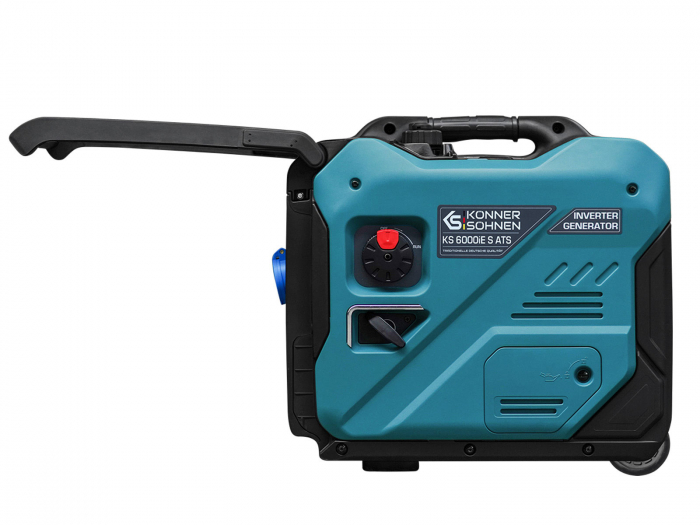 Generator invertor Konner & Sohnen KS 6000iE S ATS, 5.5 kW, automatizare incorporata, benzina, 7.5 cp, 1х16А, 1х32А, motor KS 240i, consum redus, LED display [8]