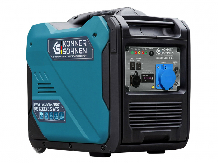 Generator invertor Konner & Sohnen KS 6000iE S ATS, 5.5 kW, automatizare incorporata, benzina, 7.5 cp, 1х16А, 1х32А, motor KS 240i, consum redus, LED display [3]