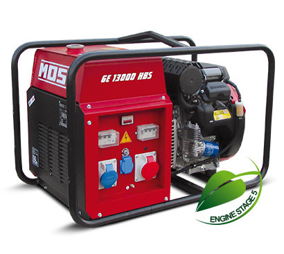 Generator Mosa GE 13000 HBS - AVR,  10,4 kW, trifazat, benzina, motor Honda GX630 [1]